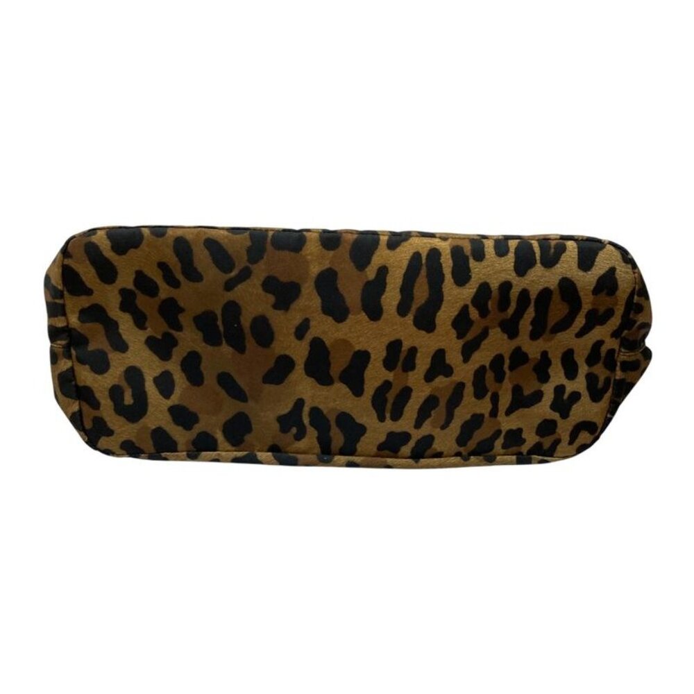 Prada Leopard Pattern Tote Beige Black - image 6